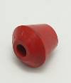 Clamp, Red Poly Cap Flat Tip, 1/4-20 Female Thread