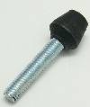 Clamp, Flat-Tip Bonded Neoprene Cap, 5/16-18 Male Thread 2-1/4" OAL