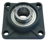 Bearing, FB 250 X 1-1/4", 4 Hole Mount, Setscrew Locking Relube.