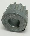 Coupler, Neoprene Gear and Sleeve, Zinc Alloy Hub, 3/8" to 7/8" Bore Range 3/8" to 7/8" Bore Range,