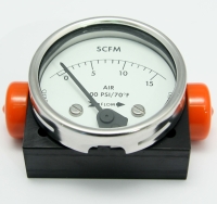 Air, Flowmeter, Air & Gas Dial 0-15, 1/4" Pipe, #990K12