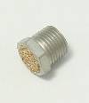 Air, Muffler, 1/8 NPT Thread, 7/16" Overall Length, 7/16" Hex Head Breather Vent Bronze Screen, BV-1