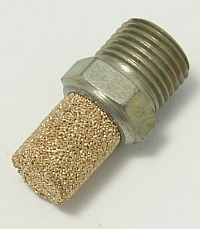 Air, Muffler, 1/8" Thread, Bronze Screen, P-18