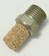 Air, Muffler, 1/8" Thread, Bronze Screen, P-18