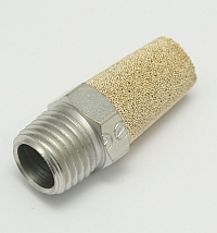 Air, Muffler, 1/4 Thread, Bronze Screen