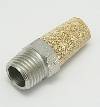 Air, Muffler, 1/4 Thread, Bronze Screen