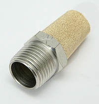 Air, Muffler, 1/2 Thread, Bronze Screen