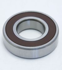 Bearing, Deep Groove, 30mm ID x  62mm OD, 2 Contact Seals, 6206-2NSE, Nachi