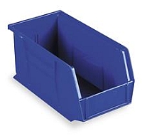 AkroBin, Blue Bin, 5-1/2" Wide, 10-7/8" Deep, 5" Height.