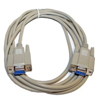 Cable, 10 Ft., DB9, F/F 9C, Serial Straight Thru Cable, PC to IDEC Controller