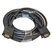Cable, VGA Monitor Cable, 35 Ft. M To M, with Ferrite Bead, Black