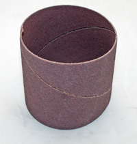 Abrasive bands, Sanding Spiraband, 3" X 3", 80-Grit, Metalite, Norzon 41731
