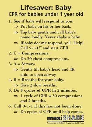 Lifesaver: Baby Wallet Cards - English (Pack of 50) (101003)
