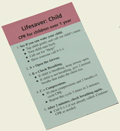 Lifesaver: Child Wallet Cards - English (Pack of 50) (102003)