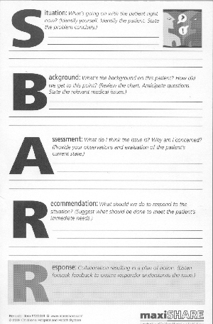 Pin Sbar Templates Hand Off Situation Background Assessment On Pinterest Sbar Communication Tool Template