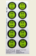 "Mr. Yuk" stickers (25 sticker sheets/pack)