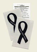 Blue Ribbon Temporary Tattoos