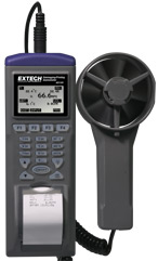 451181 Extech Printing Anemometer w/ Temp & RH