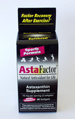 AstaFactor Sport Formula 10mg Astaxanthin