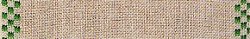 Mill Hill Stitch Band - Checkers 27ct Natural/Green 5.9"