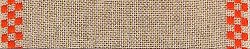 Mill Hill Stitch Band - Checkers 27ct Natural/Orange 4.7"