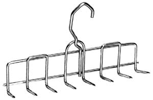 Stainless Steel Bacon Hanger 8.75 Inch 8 Prong