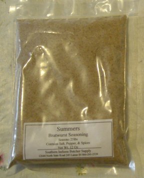 Summers Bratwurst Seasoning