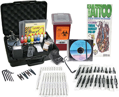 Price: $  249.00; The Advanced Starter Set # 28107Choose any Unimax Iron or Chrome Import Tattoo MachineHeavy Duty 