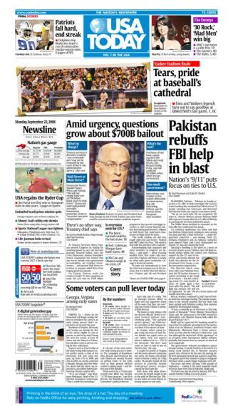 09/22/2008 Issue of USA TODAY