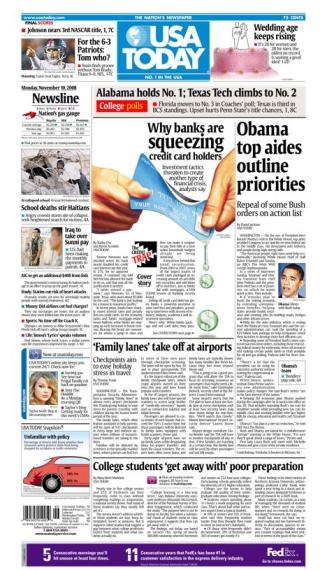 11/10/2008 Issue of USA TODAY