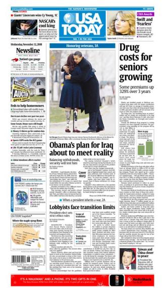 11/12/2008 Issue of USA TODAY