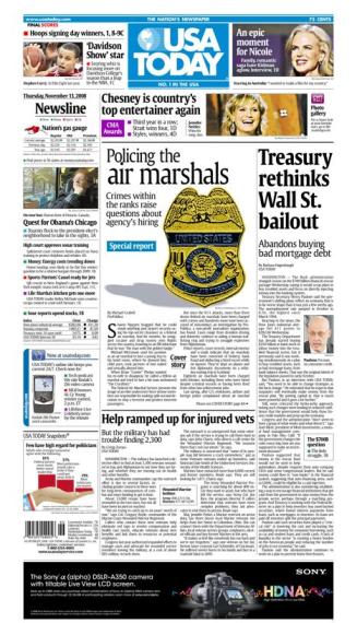 11/13/2008 Issue of USA TODAY