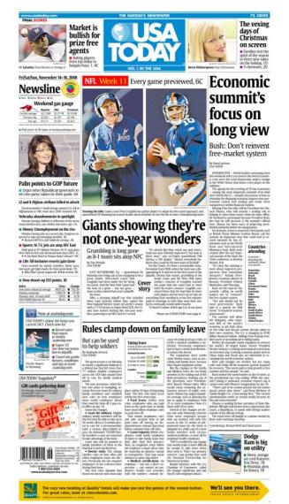 11/14/2008 Issue of USA TODAY