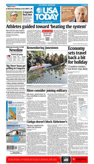 11/19/2008 Issue of USA TODAY