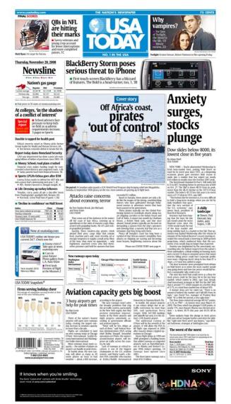 11/20/2008 Issue of USA TODAY