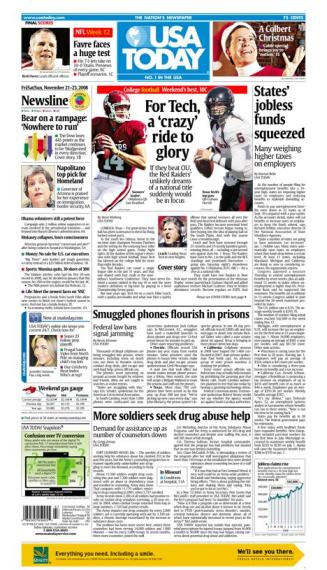 11/21/2008 Issue of USA TODAY