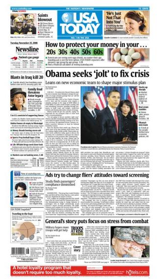 11/25/2008 Issue of USA TODAY