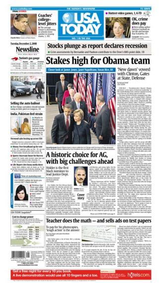 12/02/2008 Issue of USA TODAY