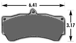 HAWK brake pads for Alcon 6-piston calipers (street & track)