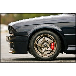 D-Force Lightweight Alloy Race Wheel - BMW E30 4x100 fitment, 15x7 et25 offset