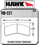 7420 - Superlite4 Bridge Bolt pad axle set - Hawk DTC-60 (20mm thick)