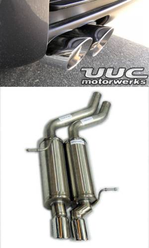 UUC/Corsa Twin Silencer Exhaust "LIGHT" rear section for '01-'05 E46 <b>330 & 325 only</b> (TSE3-L)