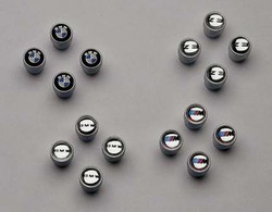 M Logo Valve Stem Cap Set