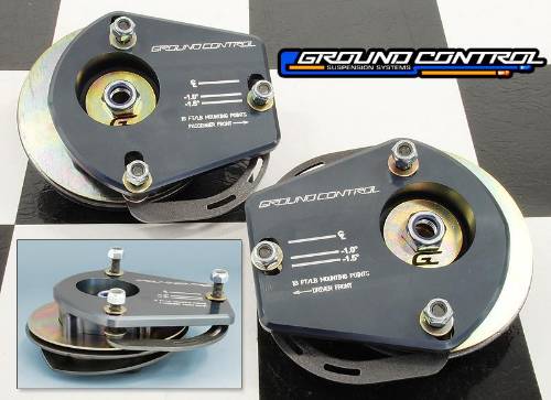 GC - E36, Front Camber / Caster Plates (for non-coilover suspension/ full-size spring & strut)
