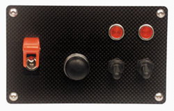 Longacre - Flip -up Start / Ignition switch panel (w. 2 acc & pilot lights)