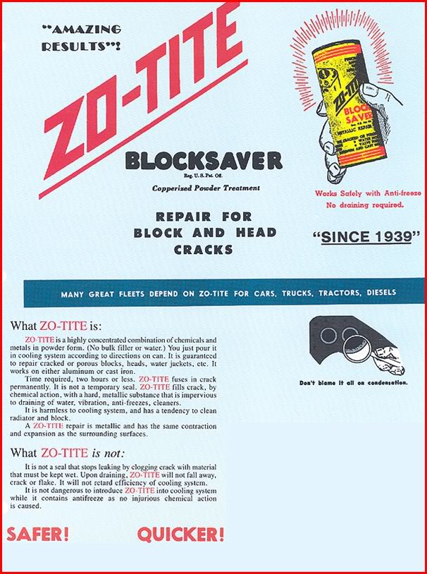 Zo-Tite - 'Blocksaver' Powder Repair for Block and Head Cracks