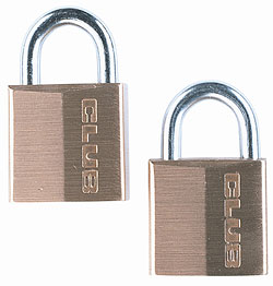 Solid Brass 20mm (3/4") Padlock Two Pack